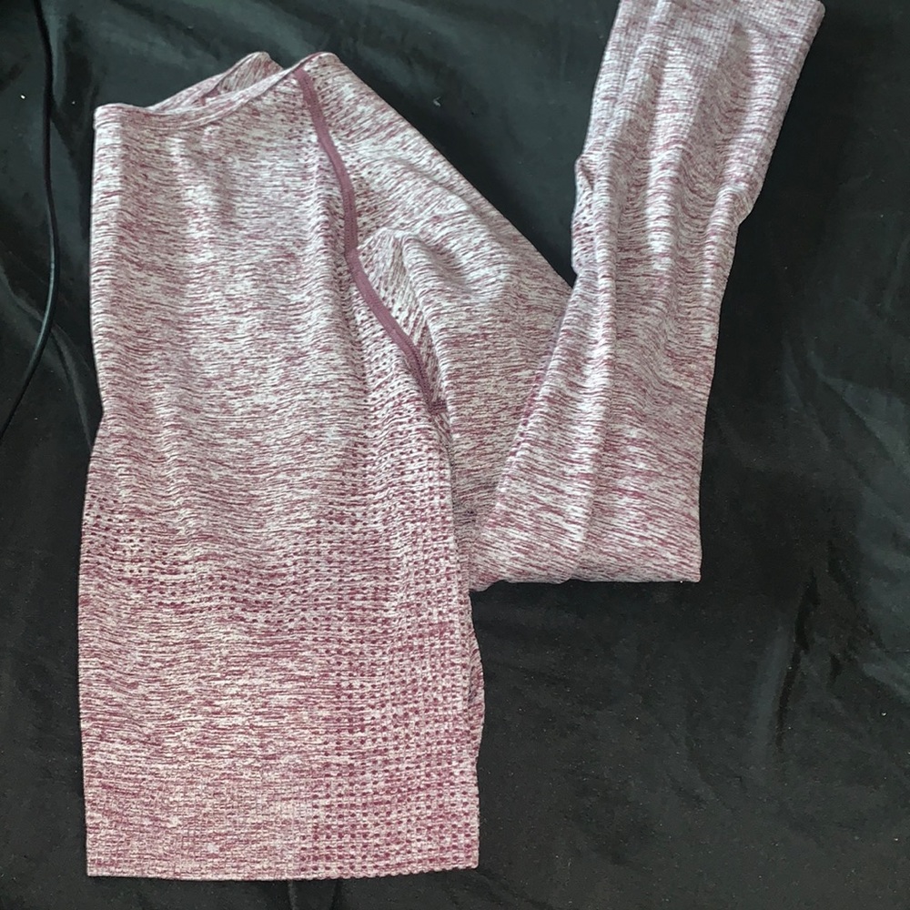 PINK long sleeve crop top Athletics